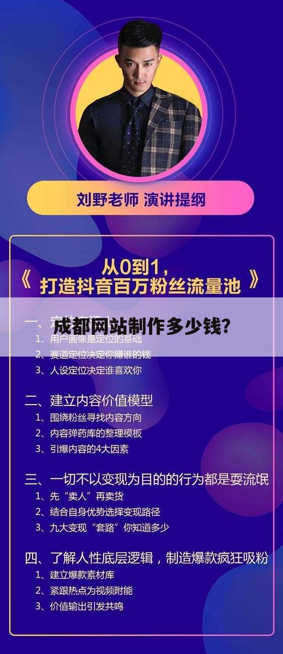 成都网站制作多少钱?