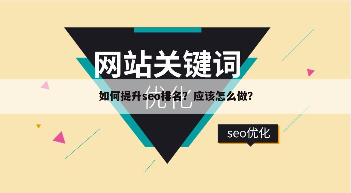 如何提升seo排名？应该怎么做？
