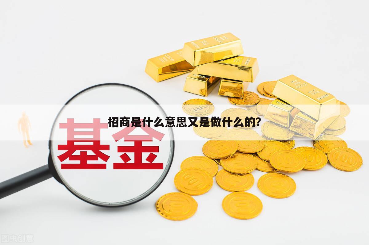 招商是什么意思又是做什么的？