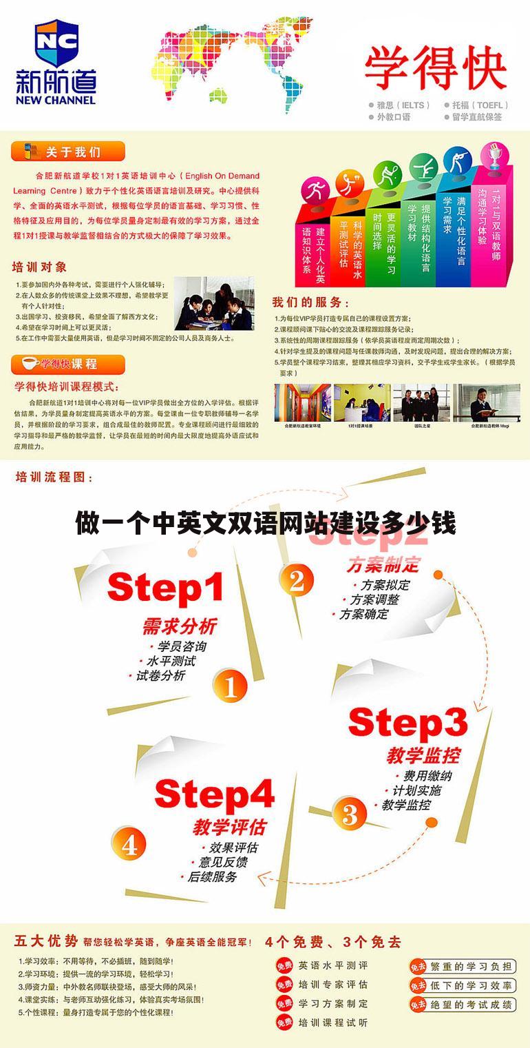 做一个中英文双语网站建设多少钱
