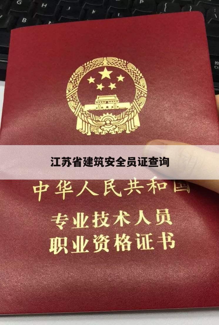 江苏省建筑安全员证查询