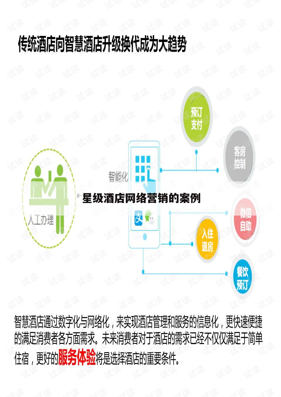 星级酒店网络营销的案例