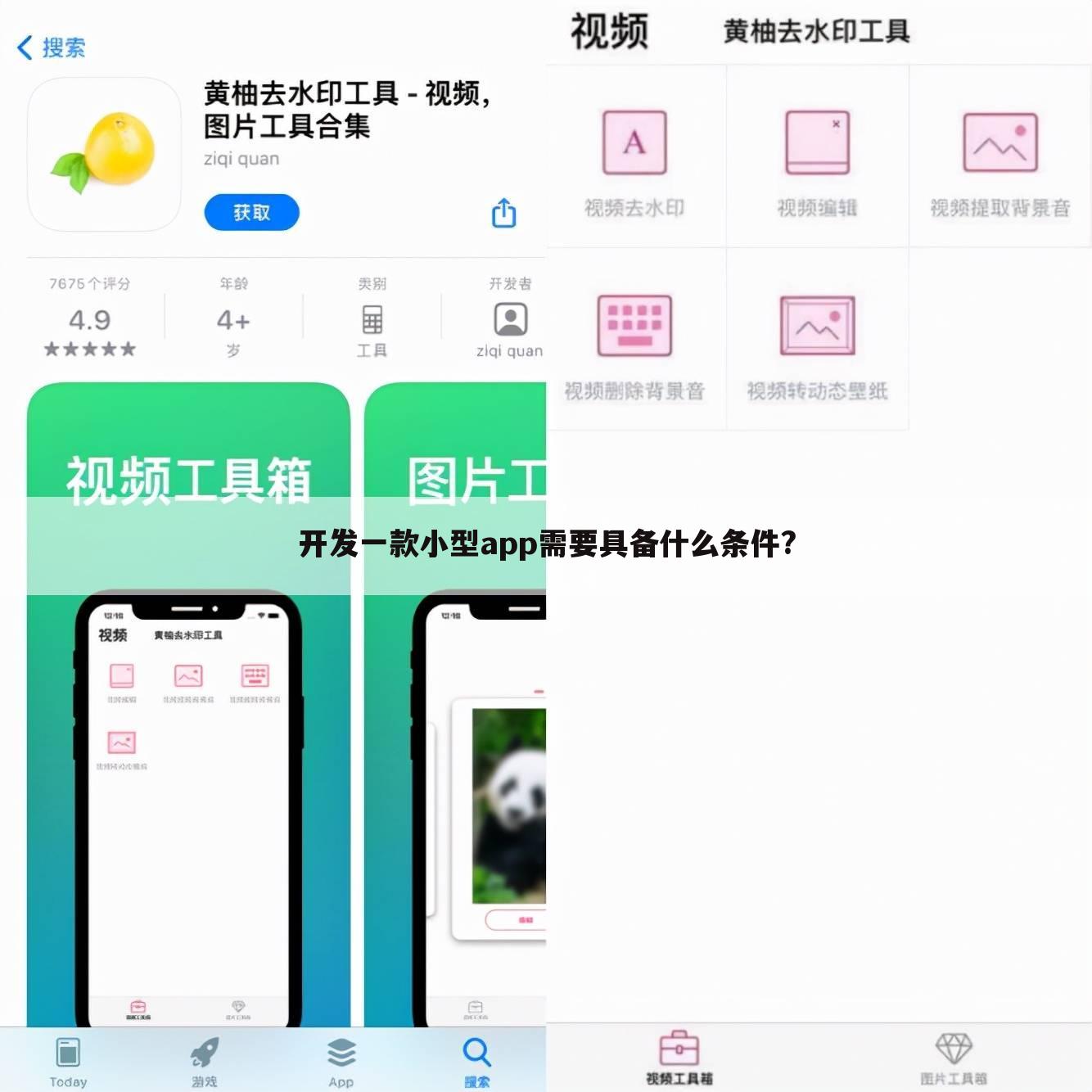开发一款小型app需要具备什么条件?