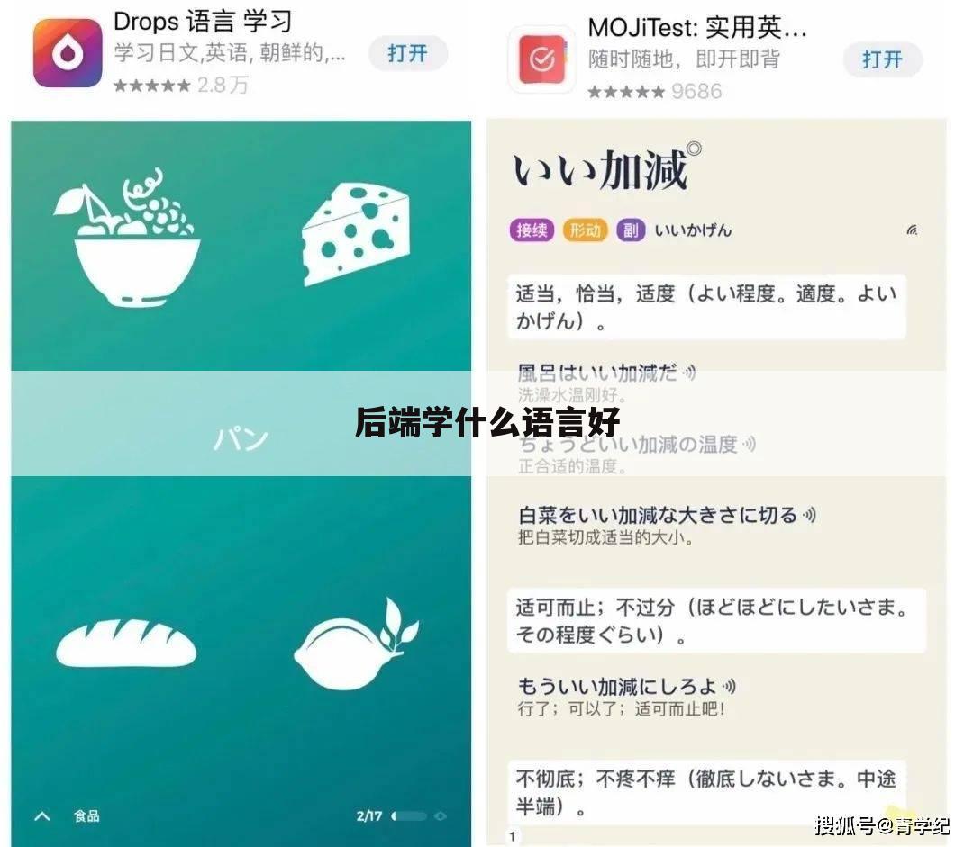 后端学什么语言好