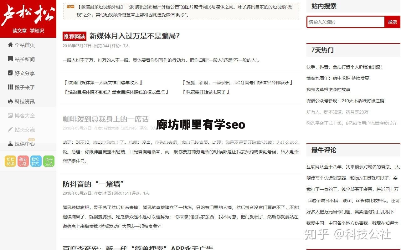 廊坊哪里有学seo