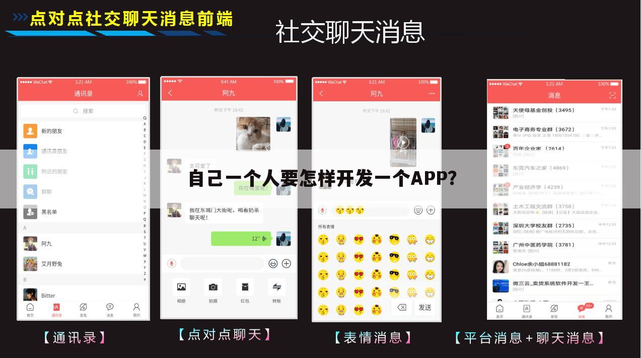 自己一个人要怎样开发一个APP？