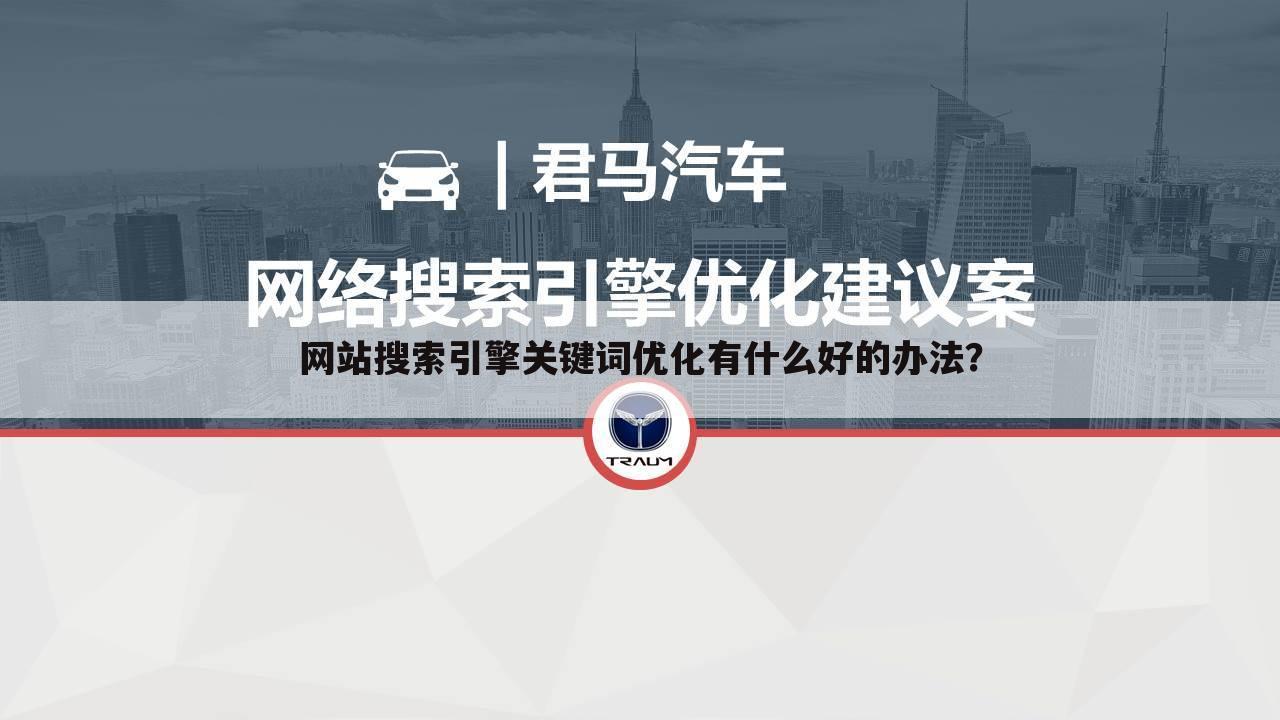 网站搜索引擎关键词优化有什么好的办法？