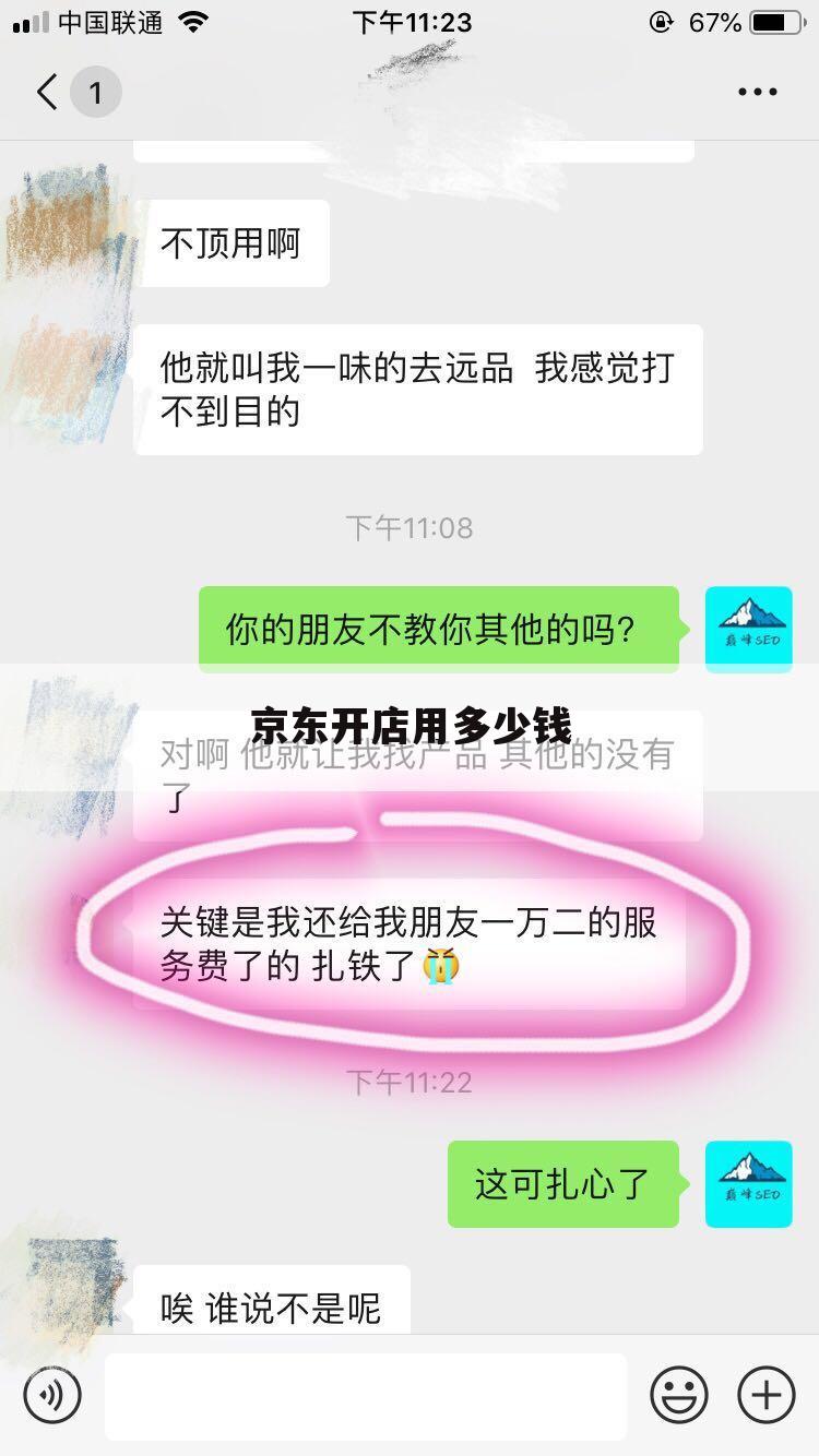 京东开店用多少钱