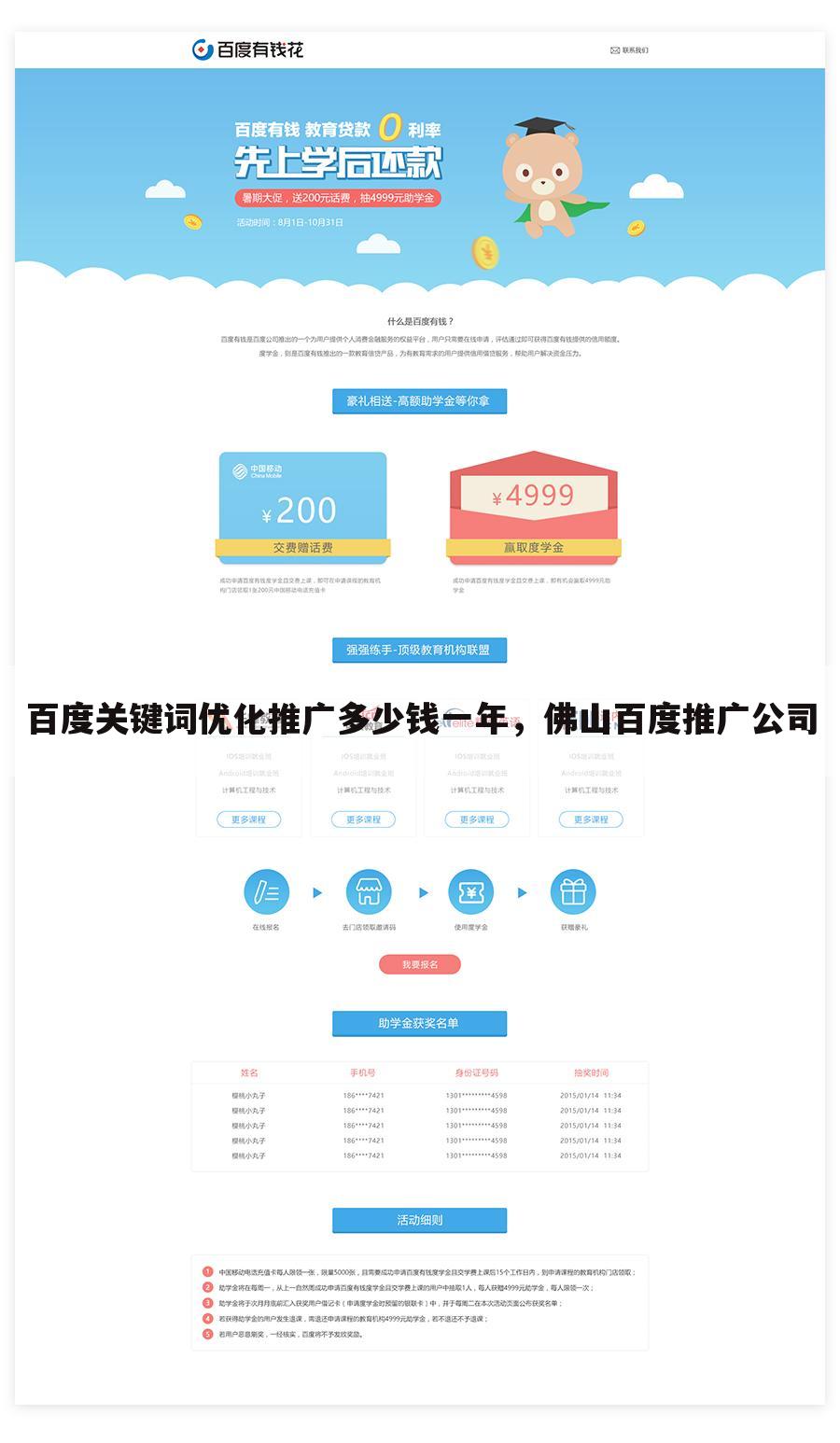 百度关键词优化推广多少钱一年,佛山百度推广公司