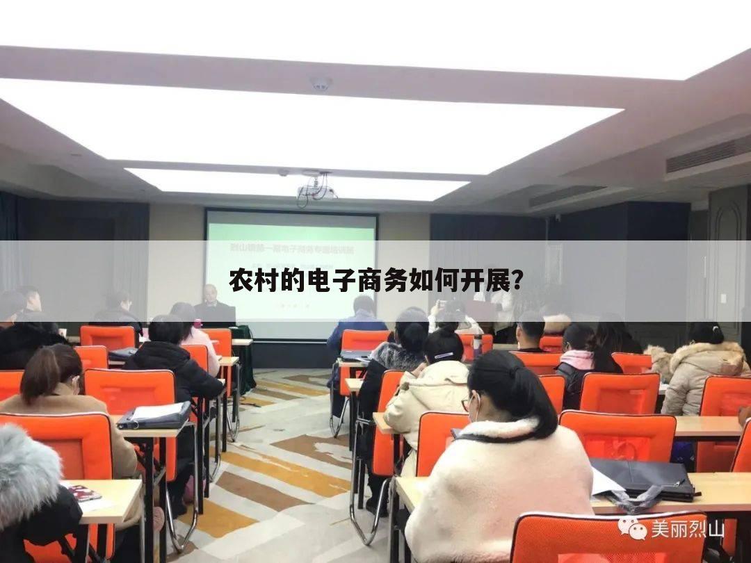 农村的电子商务如何开展?