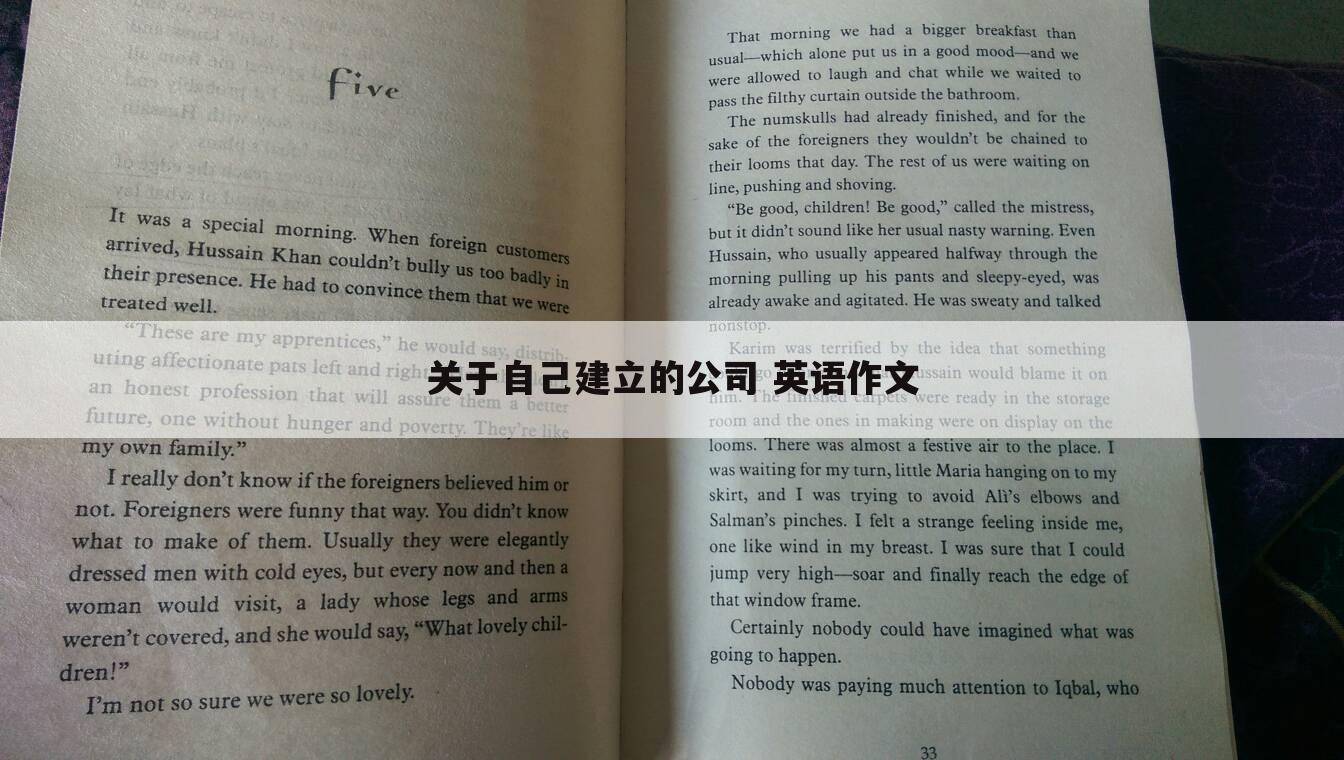 关于自己建立的公司 英语作文