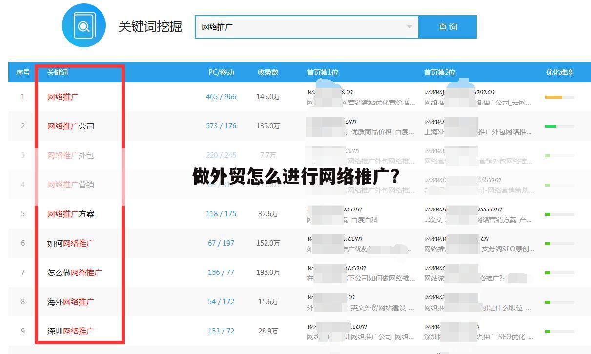 做外贸怎么进行网络推广?
