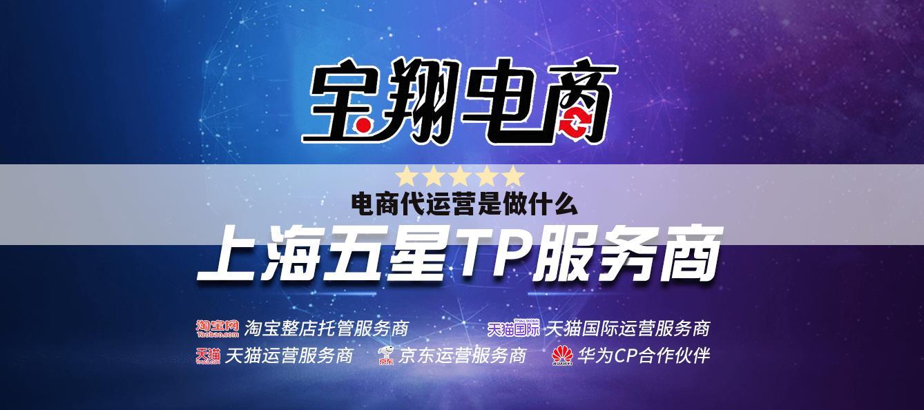 电商代运营是做什么