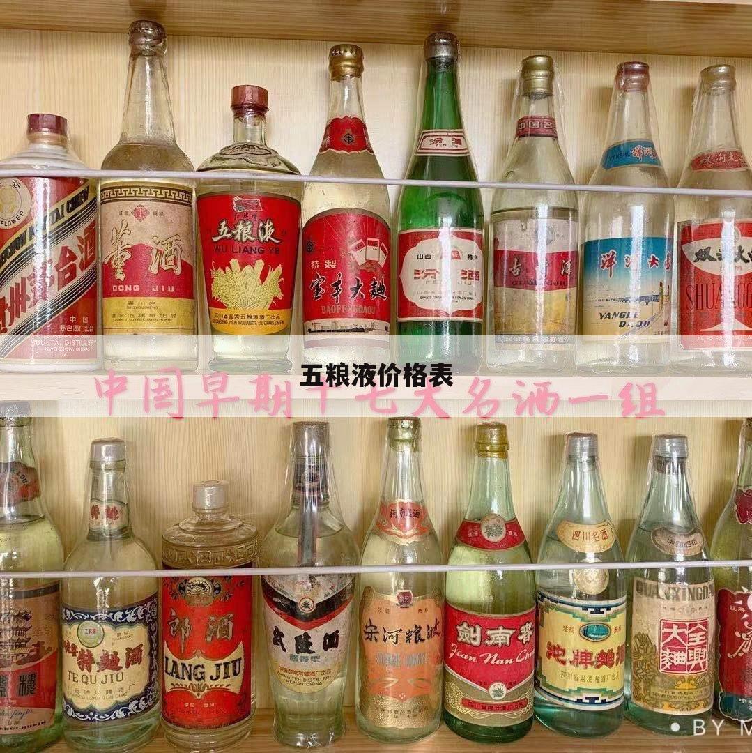 五粮液价格表