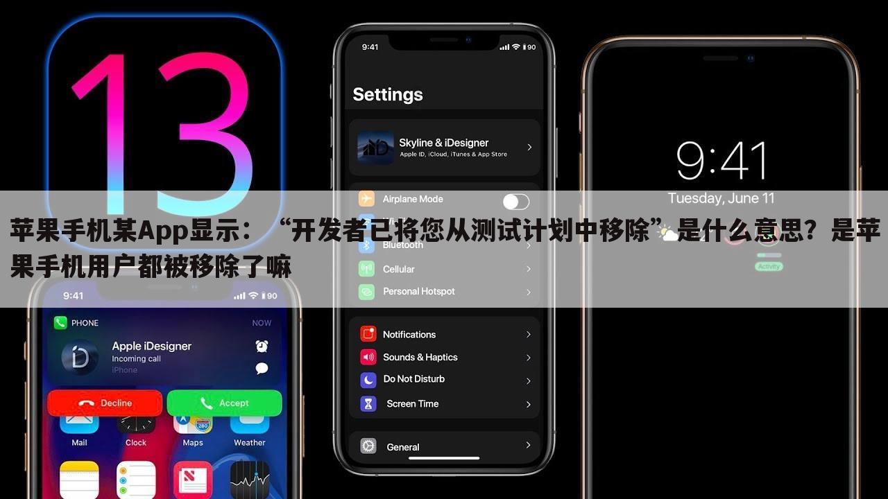 苹果手机某App显示:“开发者已将您从测试计划中移除”是什么意思?是苹果手机用户都被移除了嘛