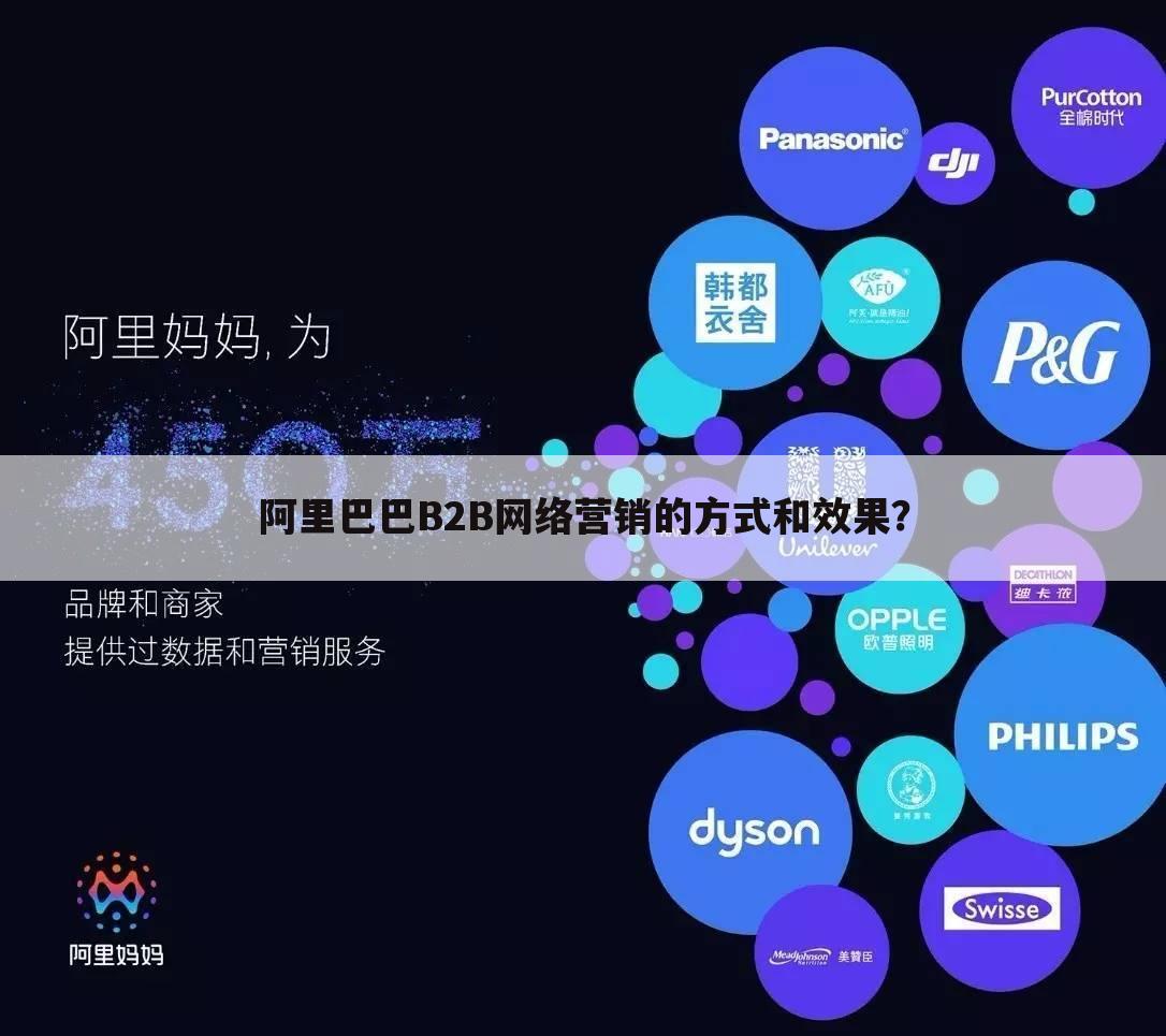 阿里巴巴B2B网络营销的方式和效果?