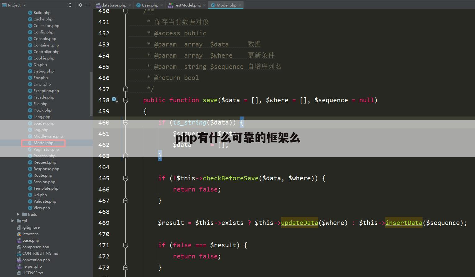 php有什么可靠的框架么