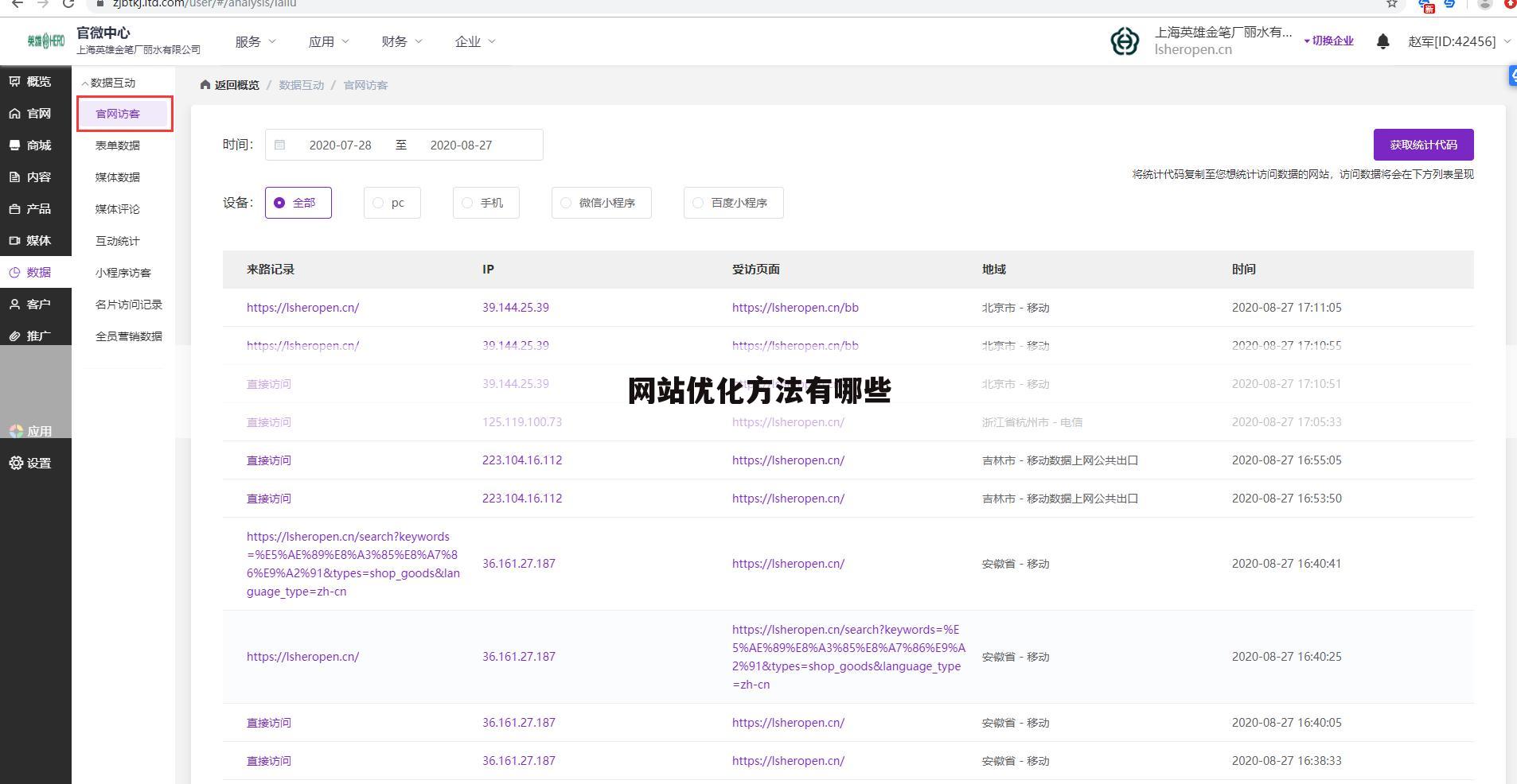 网站优化方法有哪些