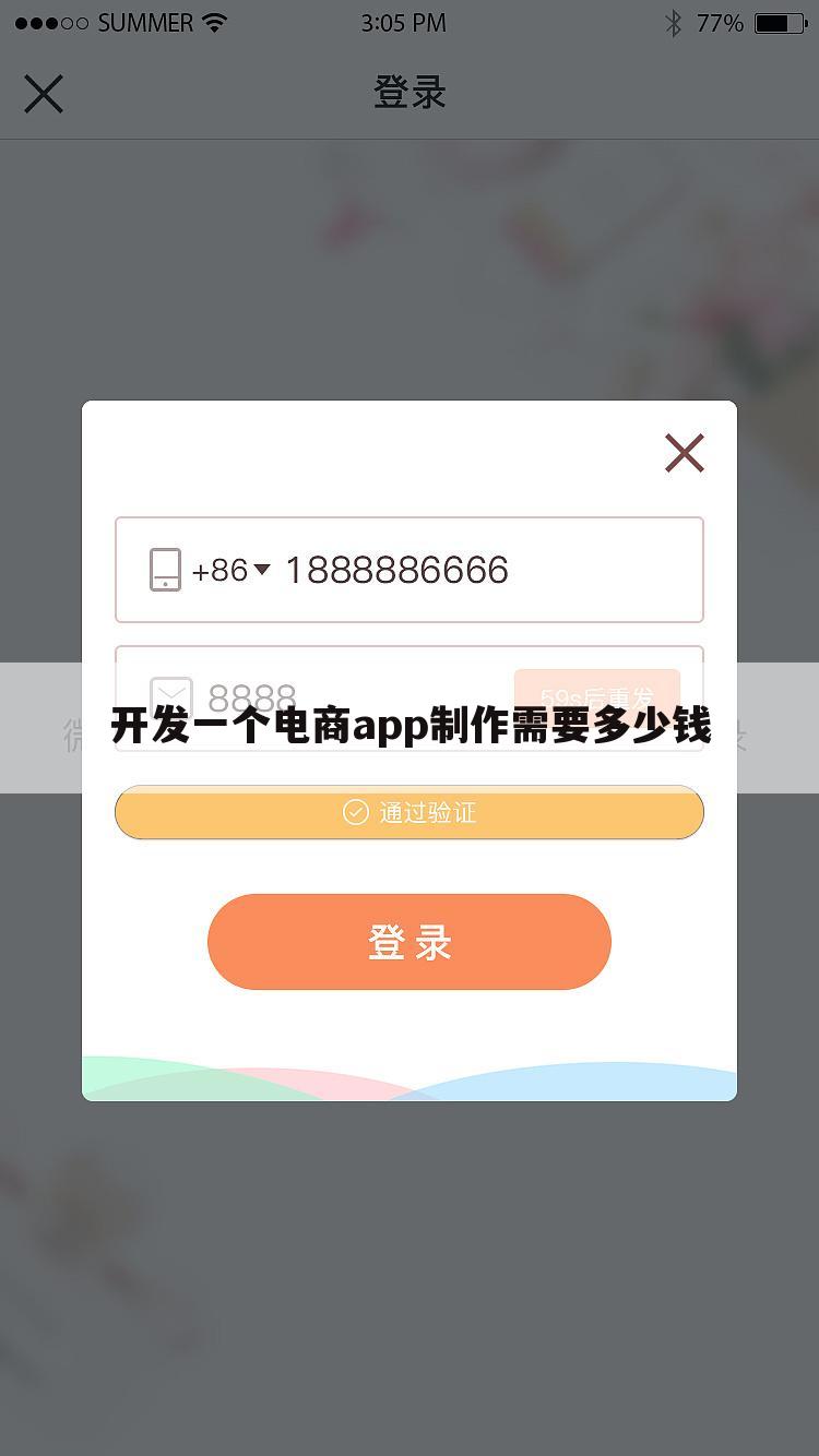 开发一个电商app制作需要多少钱