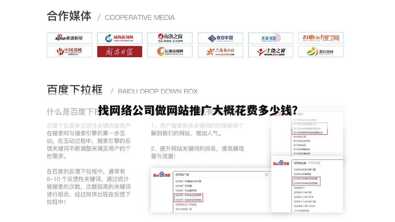 找网络公司做网站推广大概花费多少钱?