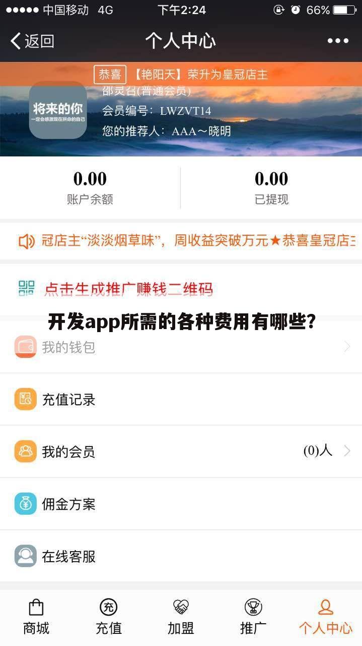 开发app所需的各种费用有哪些?