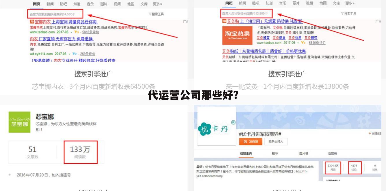 代运营公司那些好?