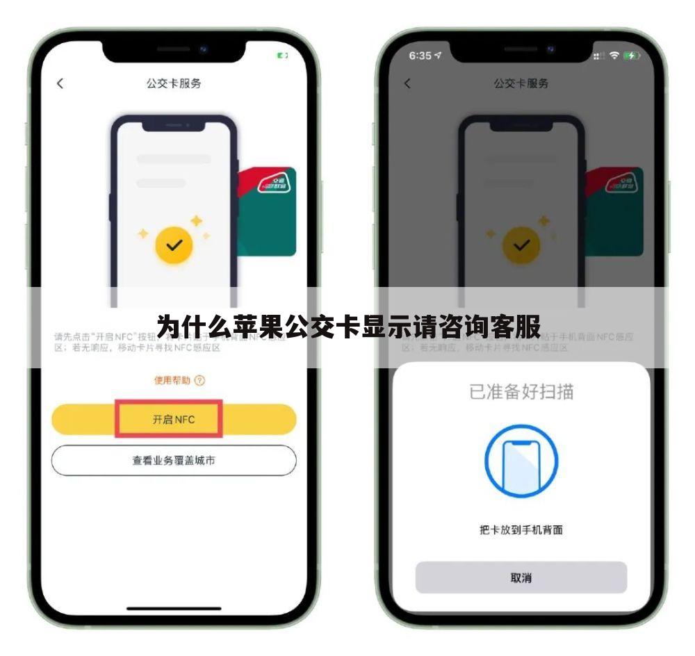 为什么苹果公交卡显示请咨询客服