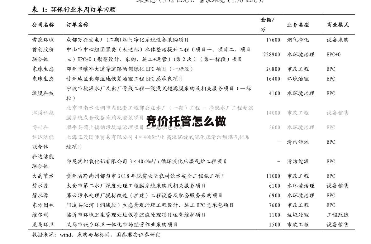 竞价托管怎么做