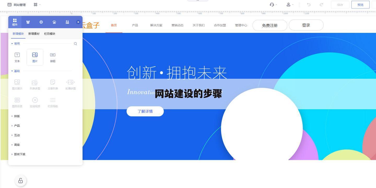 网站建设的步骤