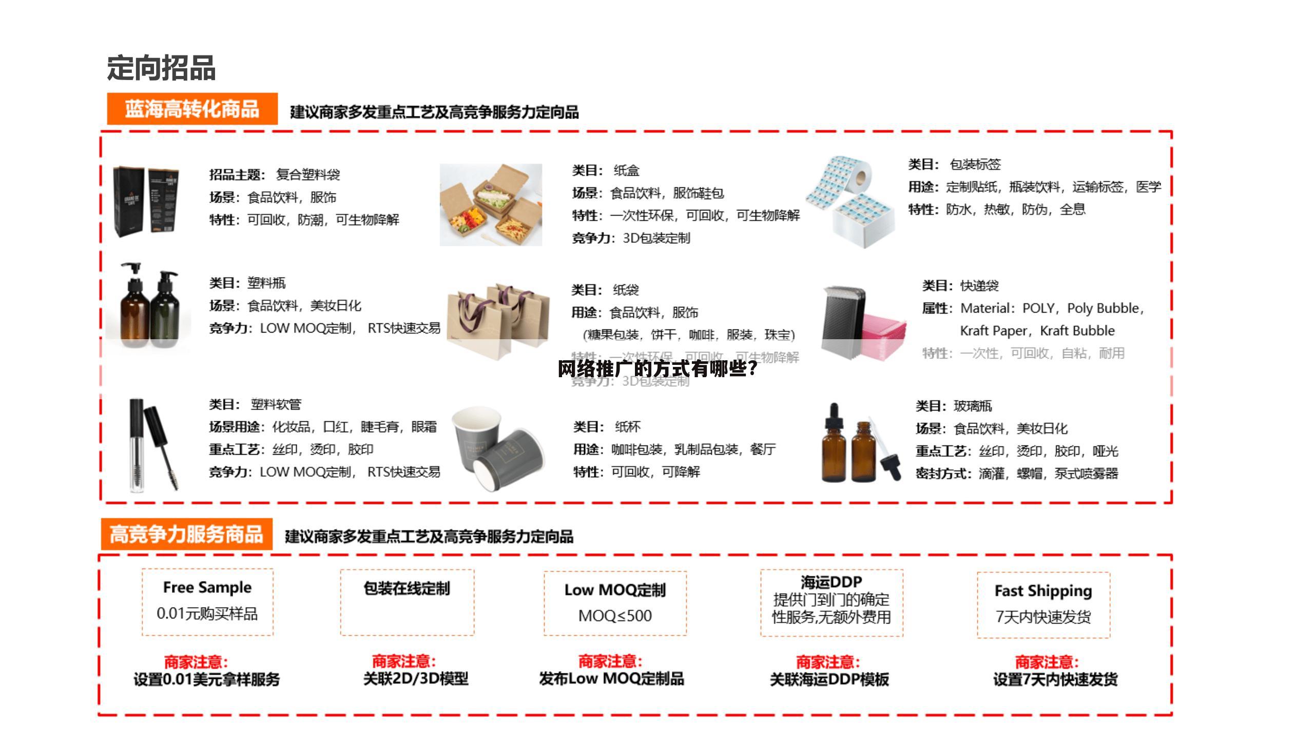 网络推广的方式有哪些?