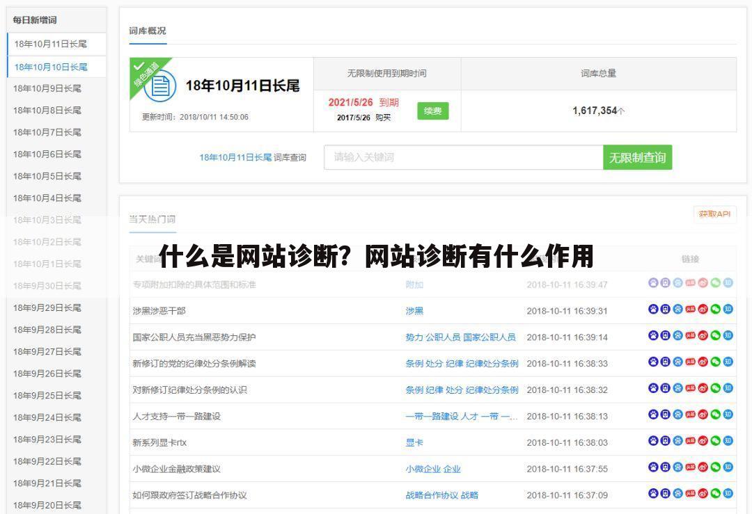 什么是网站诊断？网站诊断有什么作用