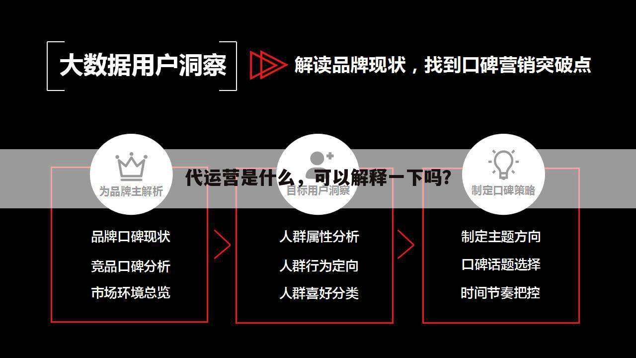 代运营是什么,可以解释一下吗?