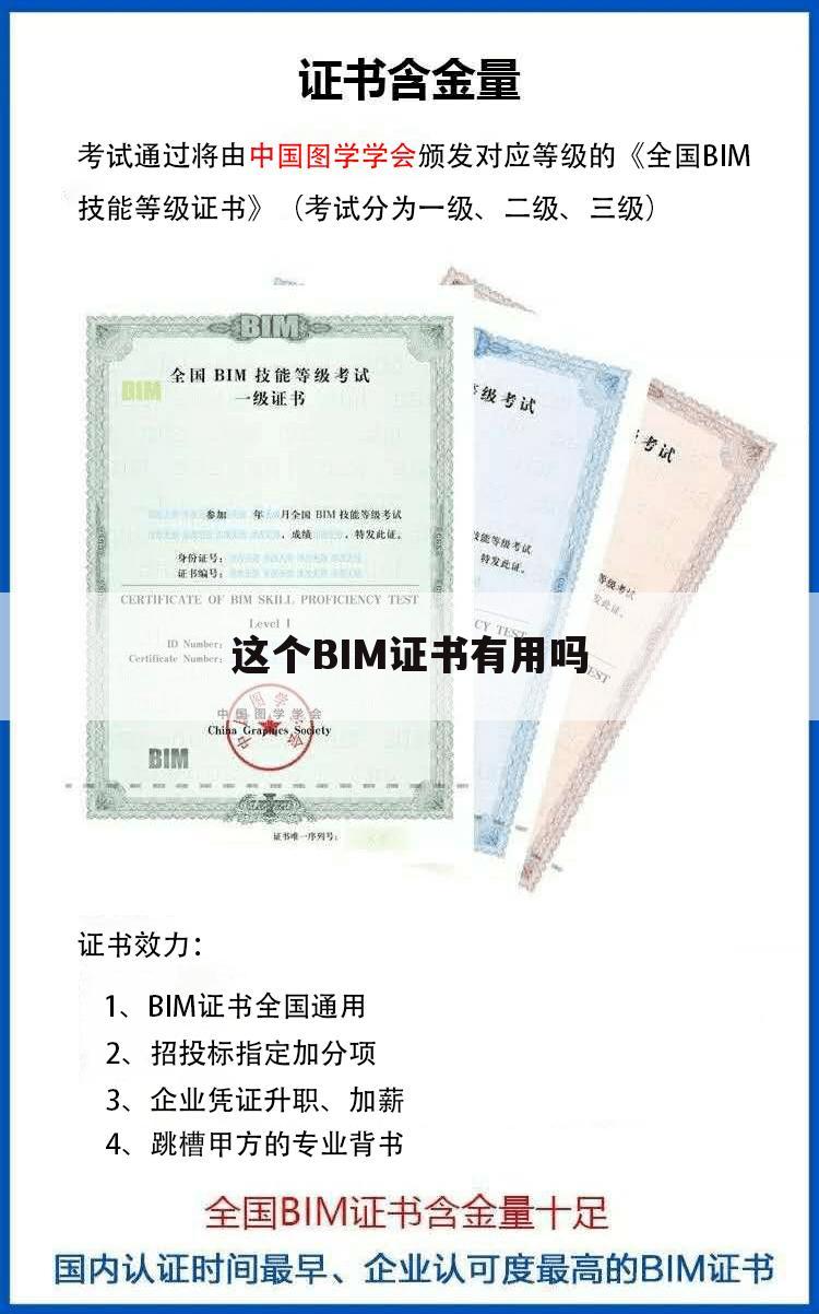 这个BIM证书有用吗