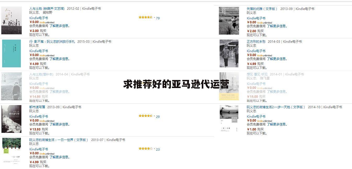 求推荐好的亚马逊代运营