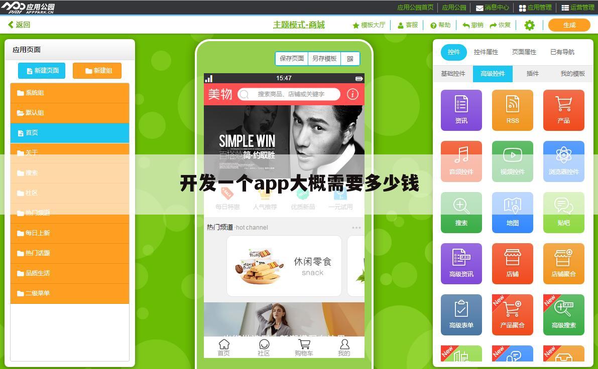 开发一个app大概需要多少钱