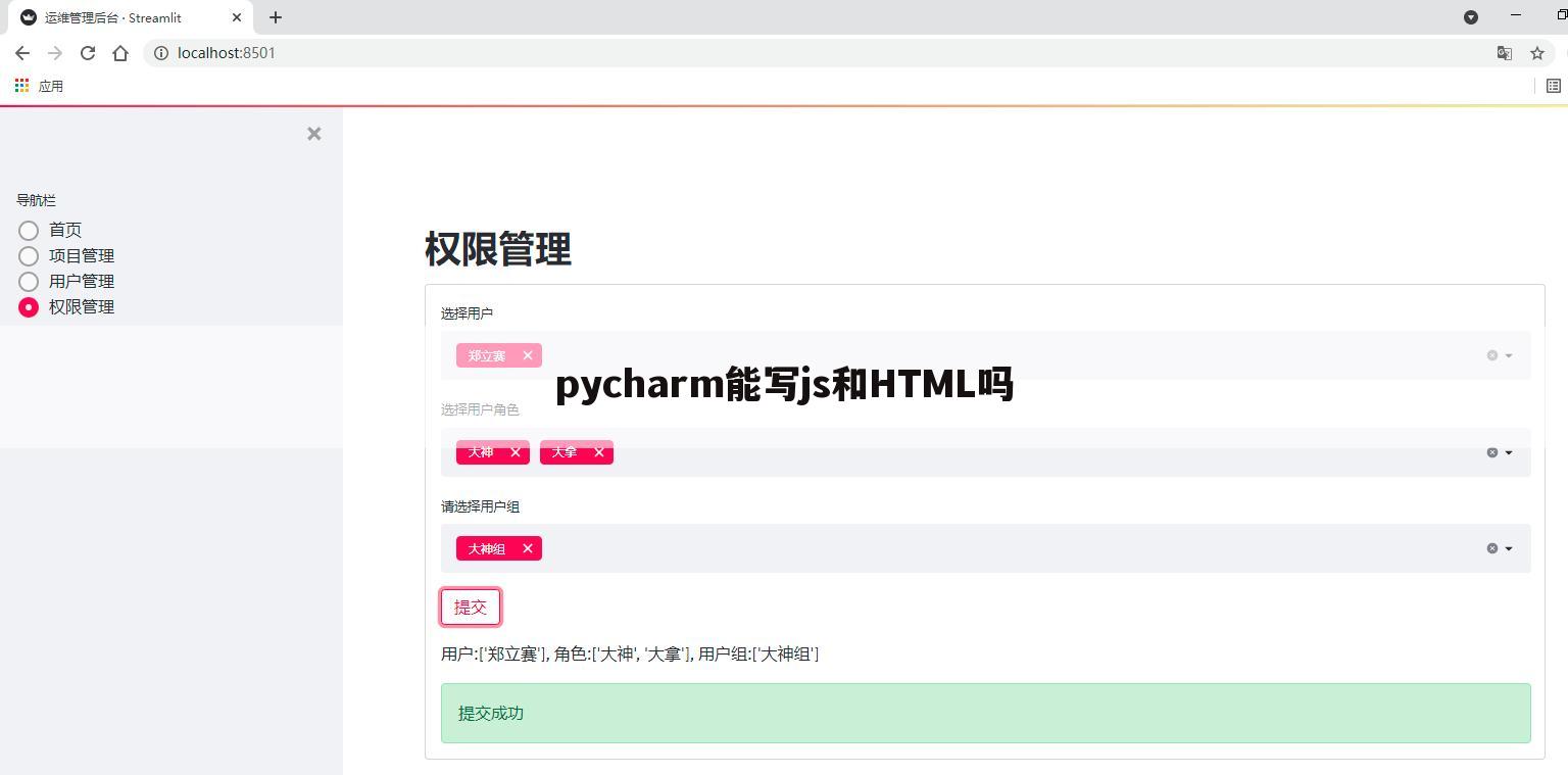 pycharm能写js和HTML吗