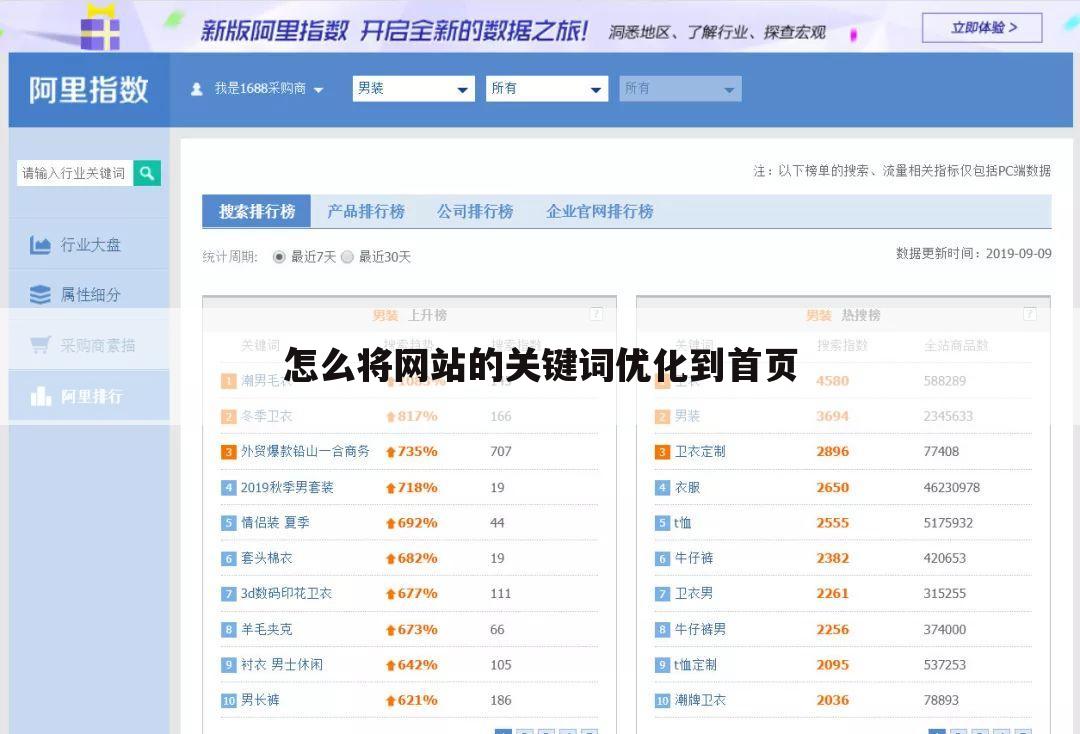 怎么将网站的关键词优化到首页