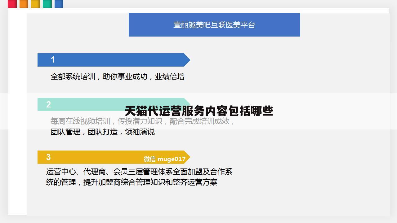 天猫代运营服务内容包括哪些