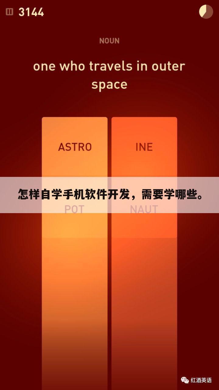 怎样自学手机软件开发，需要学哪些。