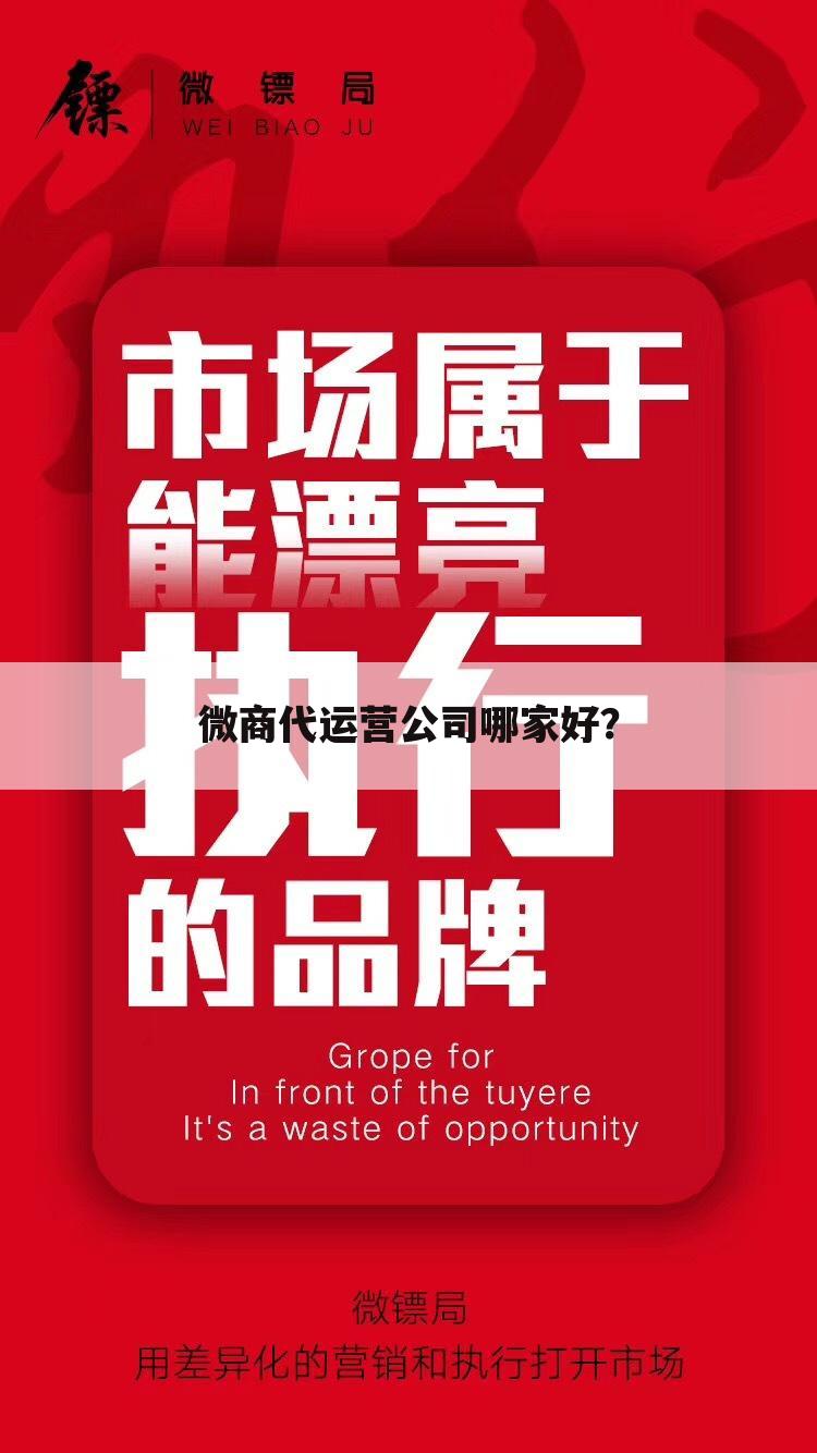 微商代运营公司哪家好?
