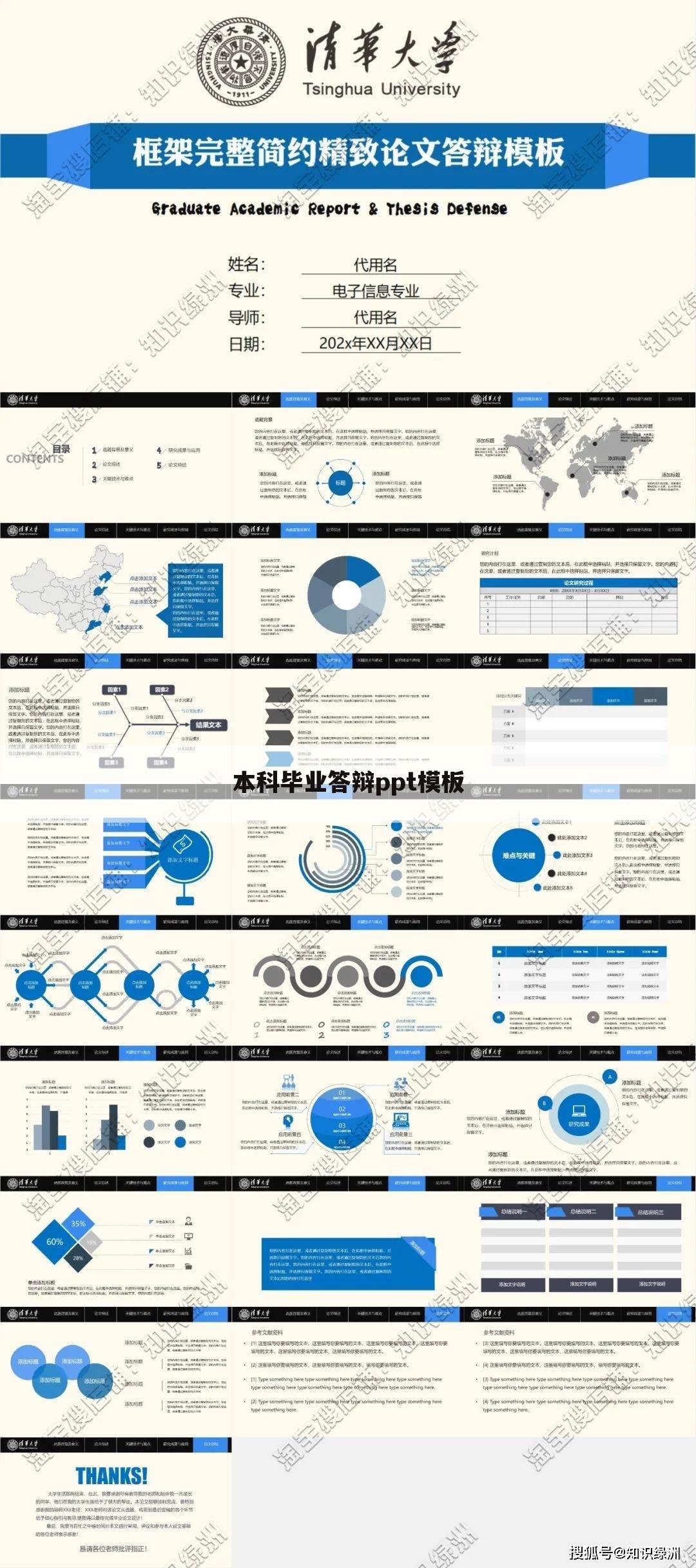 本科毕业答辩ppt模板