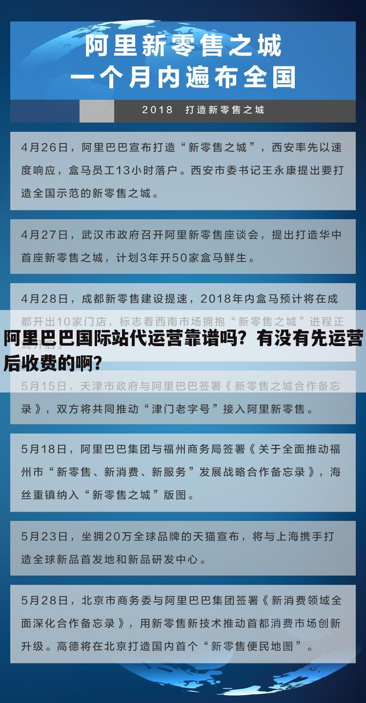 阿里巴巴国际站代运营靠谱吗?有没有先运营后收费的啊?