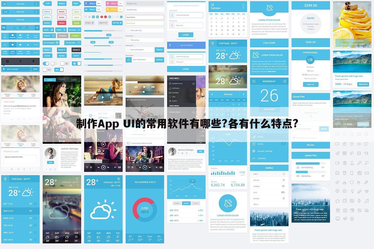 制作App UI的常用软件有哪些?各有什么特点?