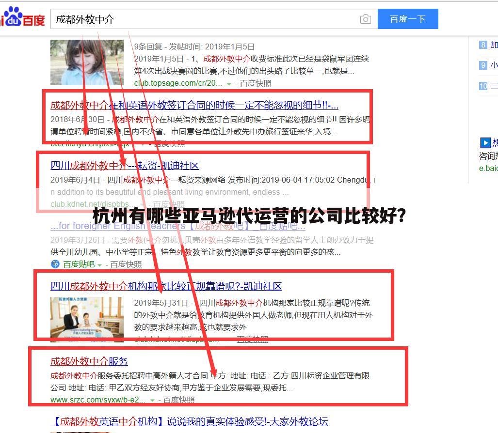 杭州有哪些亚马逊代运营的公司比较好?