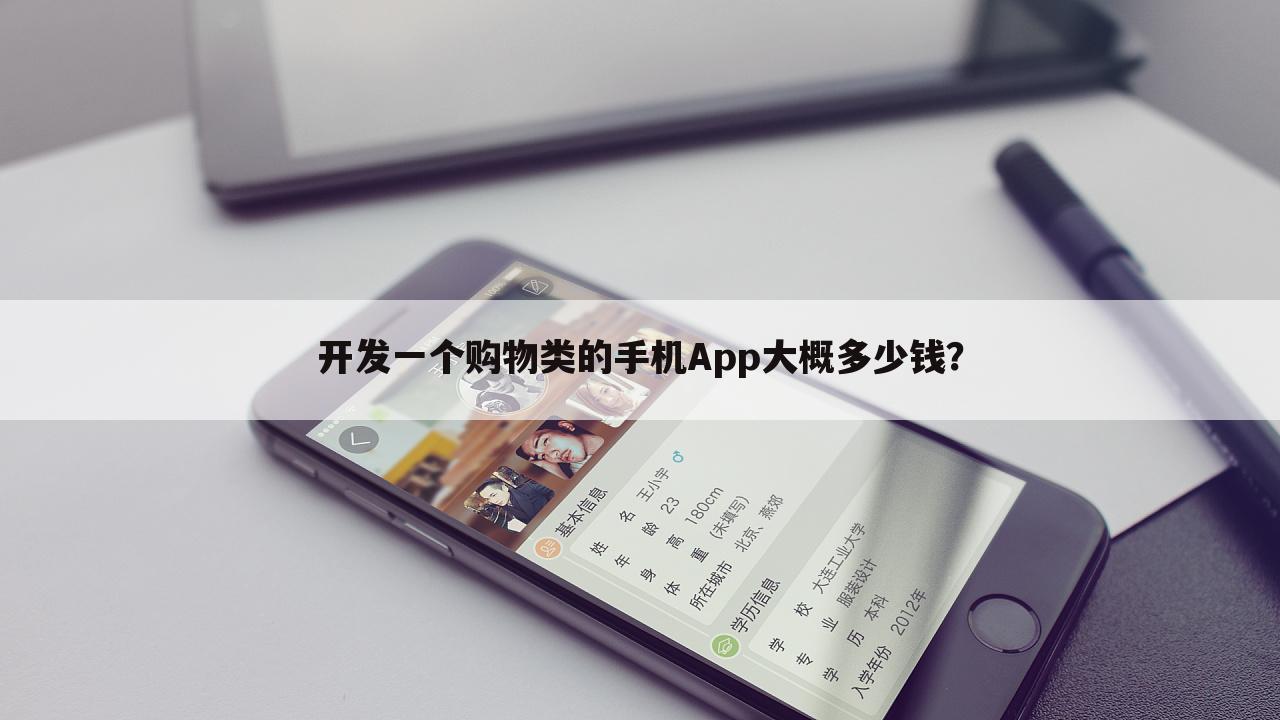 开发一个购物类的手机App大概多少钱？