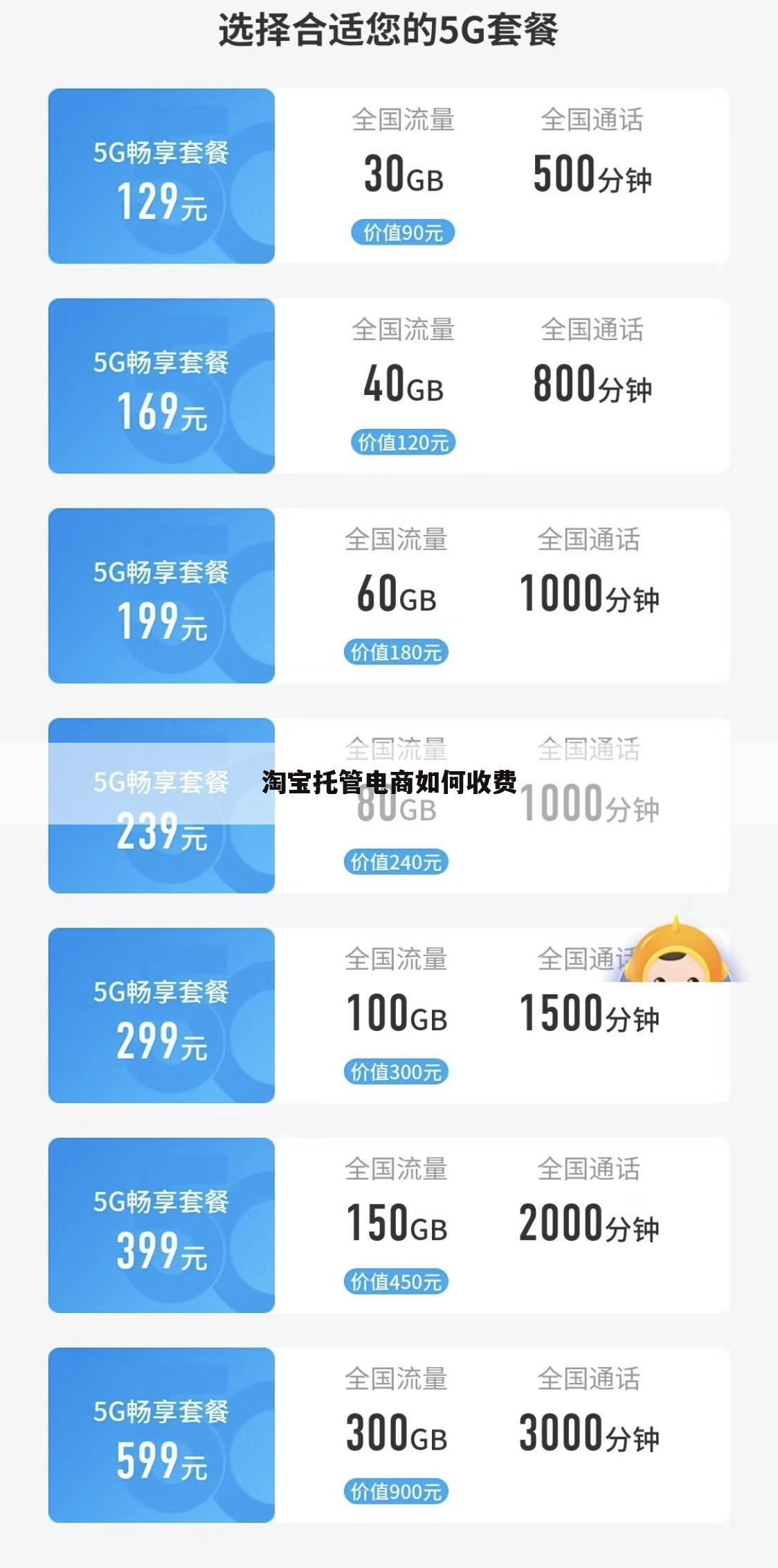 淘宝托管电商如何收费