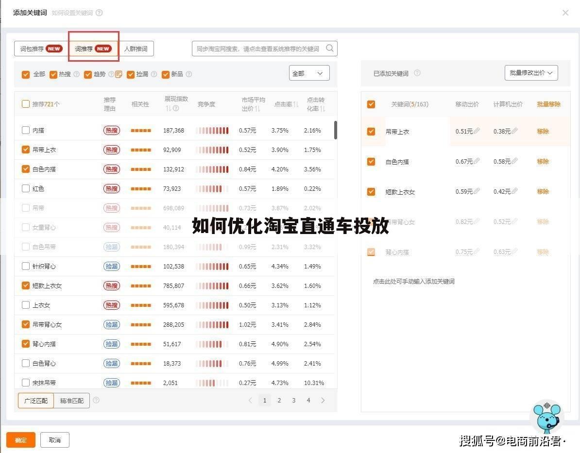 如何优化淘宝直通车投放