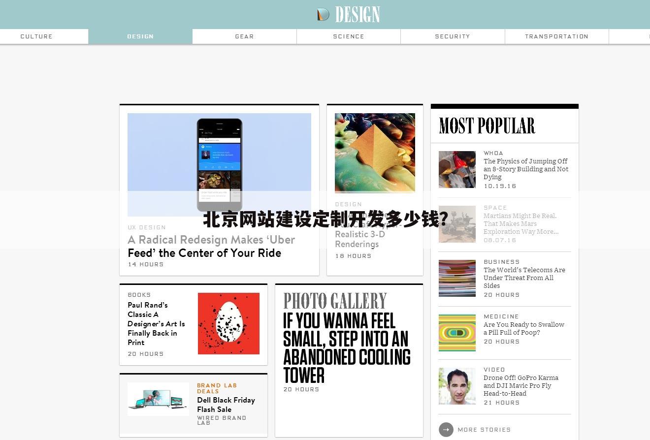 北京网站建设定制开发多少钱？