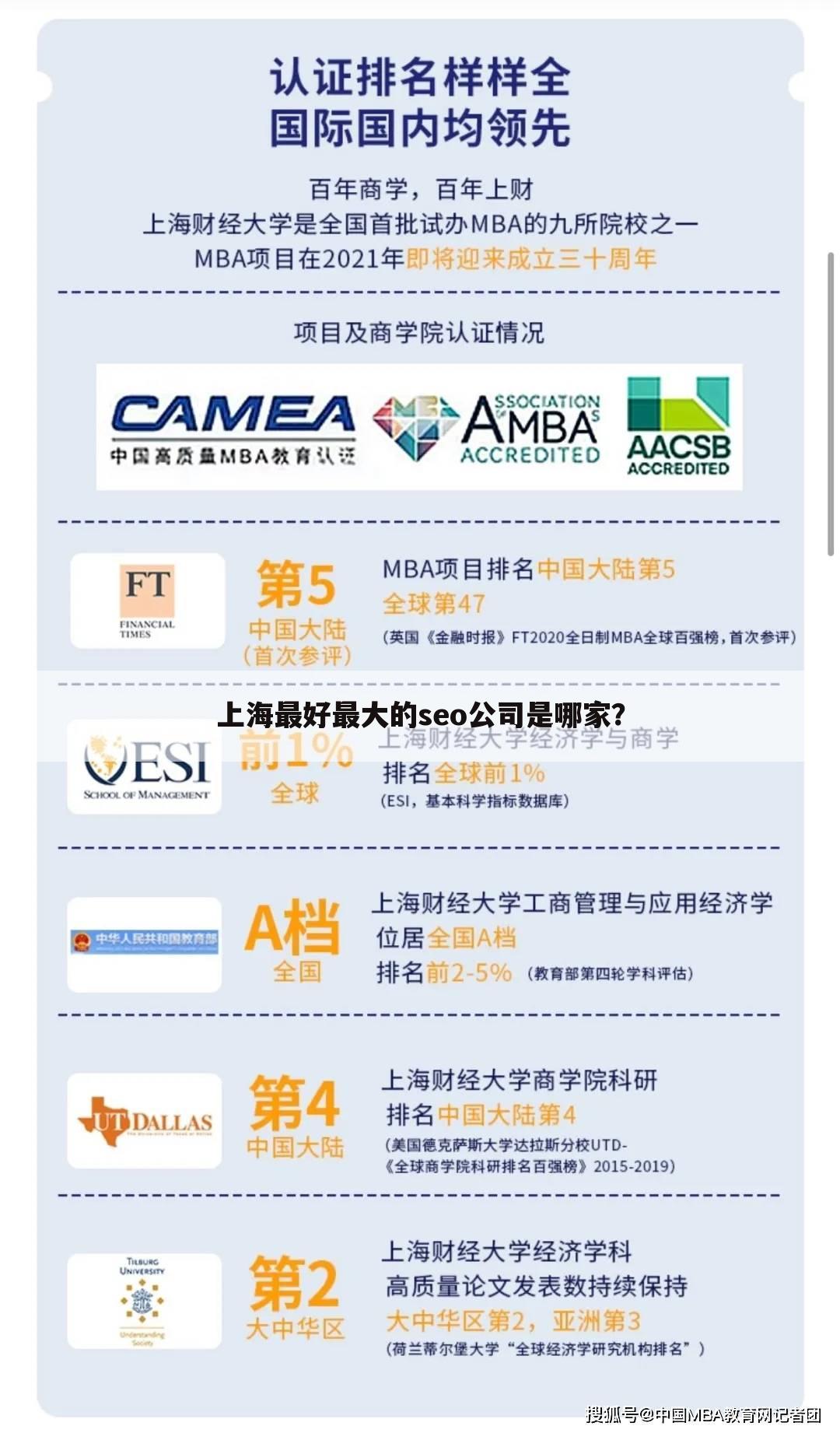 上海最好最大的seo公司是哪家？