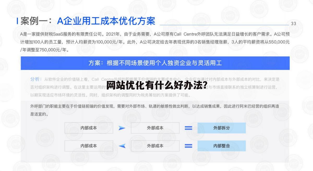 网站优化有什么好办法？